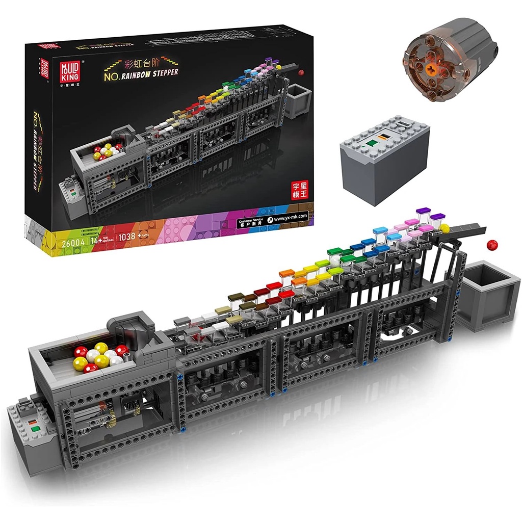 MOULD KING Rainbow Stepper 26004 3D Model Assembly Toy (1038 pieces ...
