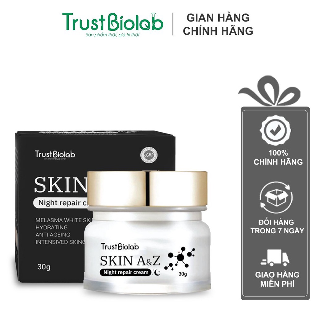 (BIOLAB Pharmaceutical) SKINAZ Night repair cream 30G Moisturizing