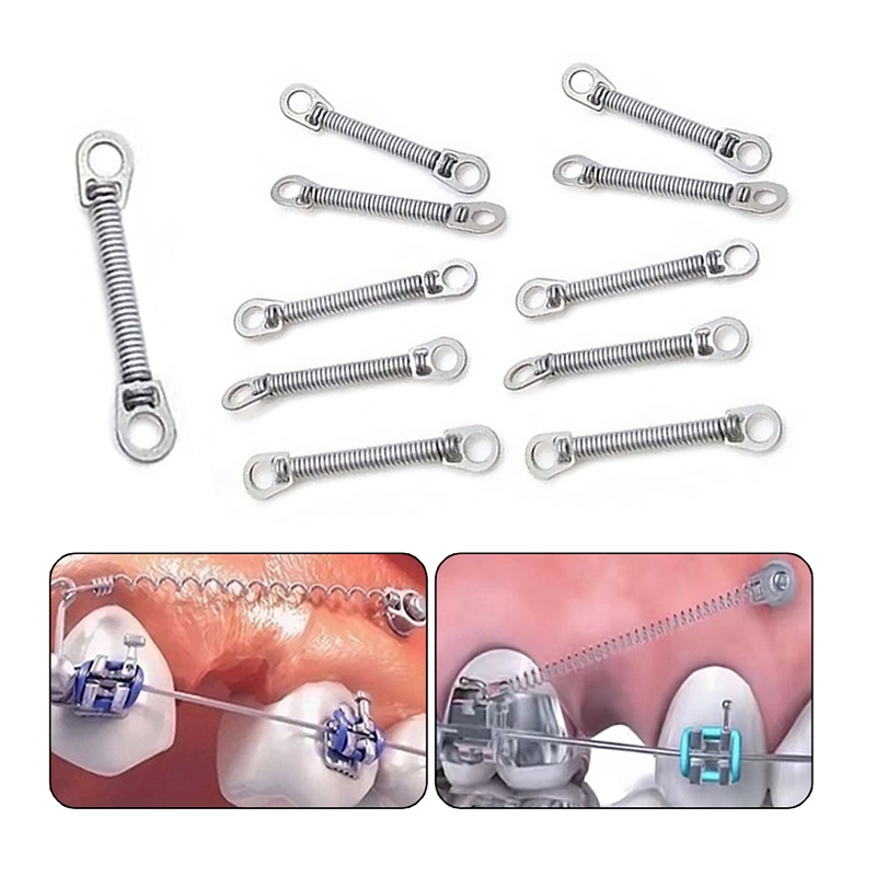 Dental 10Pcs Orthodontic Open Coil Spring for Dentist Orthodontic