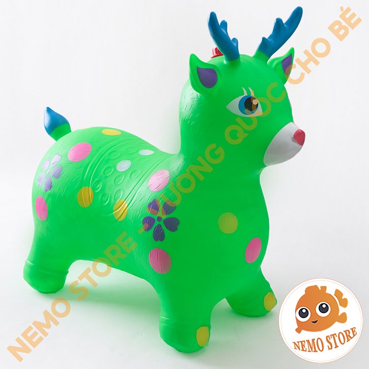 Inflatable rubber stuffed animal - baby toy with music shaped like deer ...