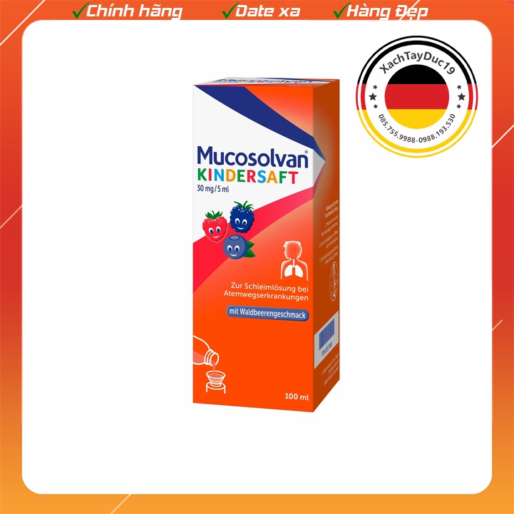Syrup Mucosolvan Kindersaft 100ml Of Germany Helps Dissolve Phlegm