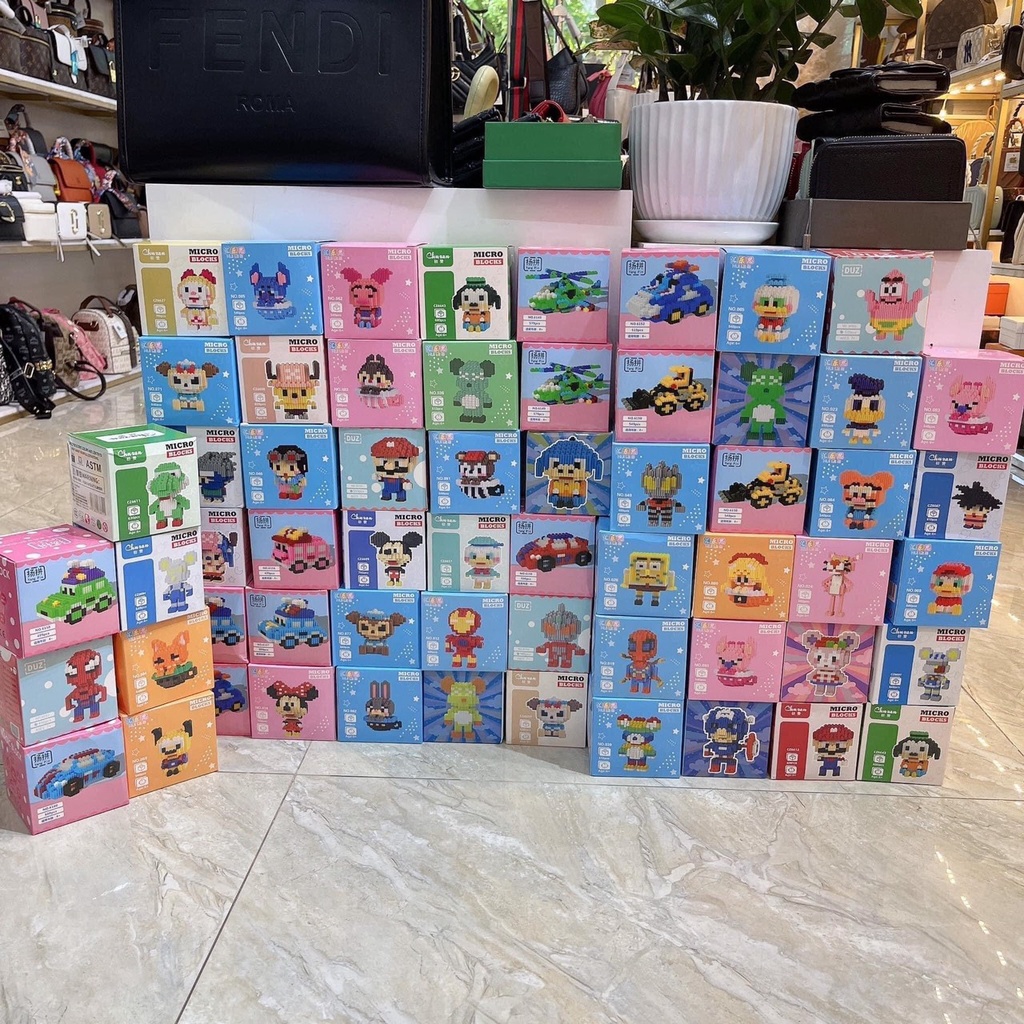 3d Assembly Model Toys with Many Lovely Cartoon Characters for Children ...