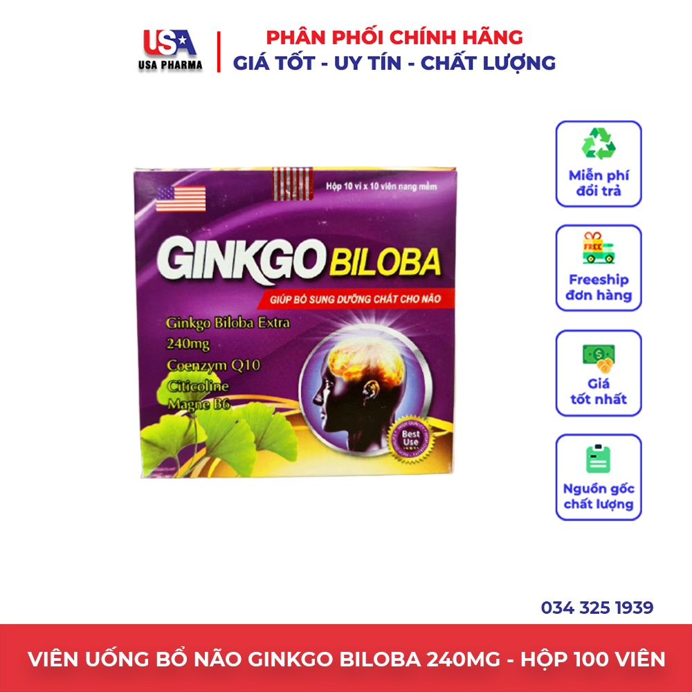 Ginkgo BILOBA brain supplement helps enhance blood circulation | Box of ...