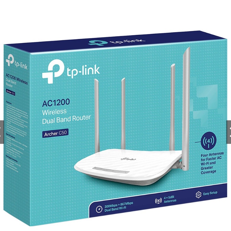 [Genuine] Dual Band wifi Transmitter 5G TP-Link AcherC50-EC220-F5 New ...