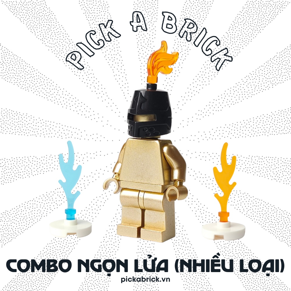 Combo 10 Flame Accessories Create Medieval MOC Fire Effects Younglego