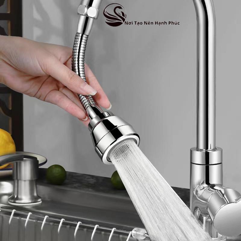 Antisplash Kitchen Sink Faucet / 360 Degree Rotating Water Hose / Sink