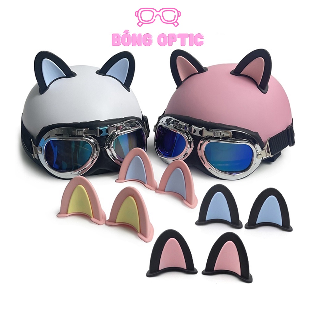 Cat Ear Helmet Attached Helmet Free With 3M Glue, Cat Ear Attached