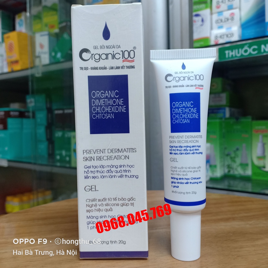 Organic Topical Gel 100 Tubes 20g Quick Heal Scars, Heal Wounds