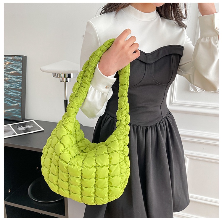 Cloud Sling bag Candy Color Tote bag Pleated Personality Shoulder Bag ...
