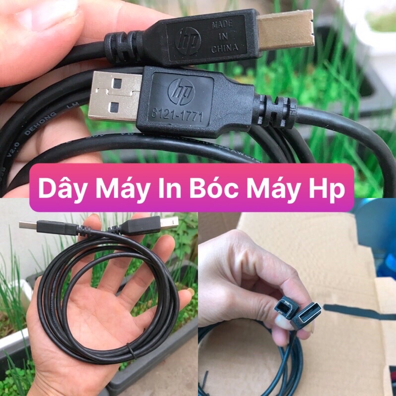 Hp Usb Printer Cable 1.5M Long Cable Connecting Printer to Computer