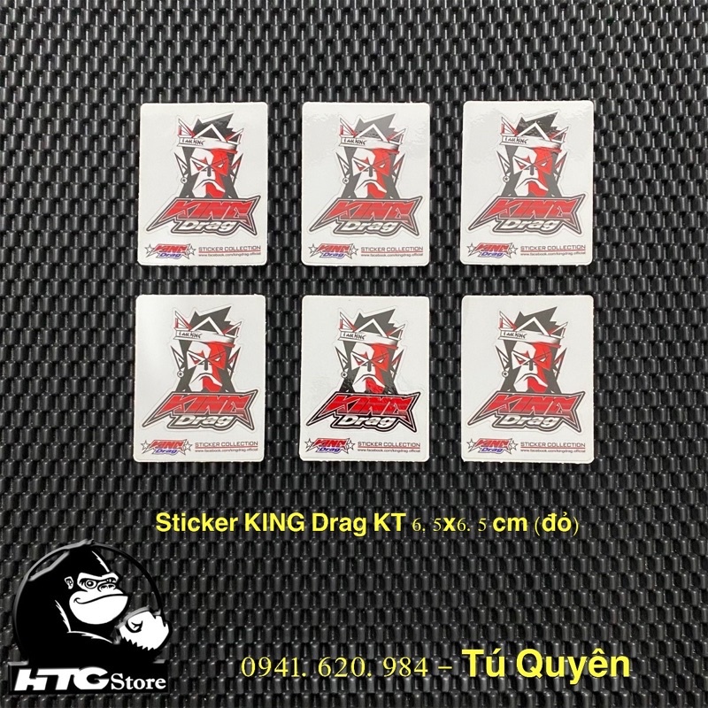 King Drag brand logo stickers for cars to decorate phones and helmets ...