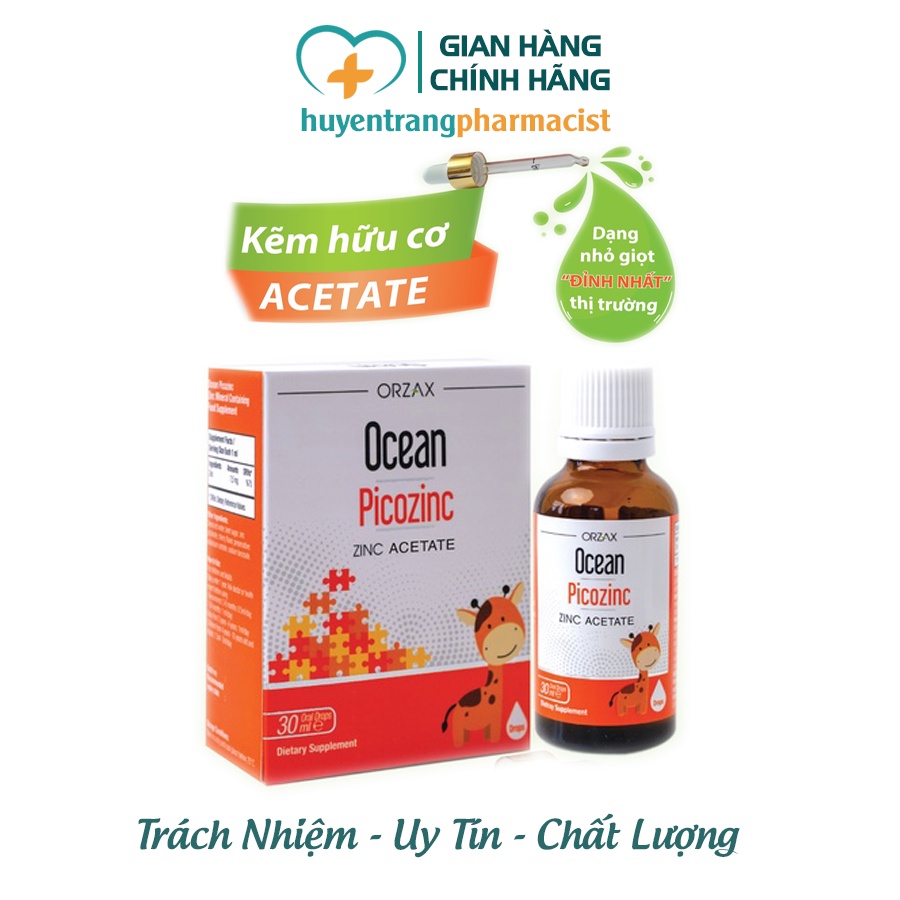 Genuine Ocean Picozinc Drop Organic Zinc Helps Children Eat Well