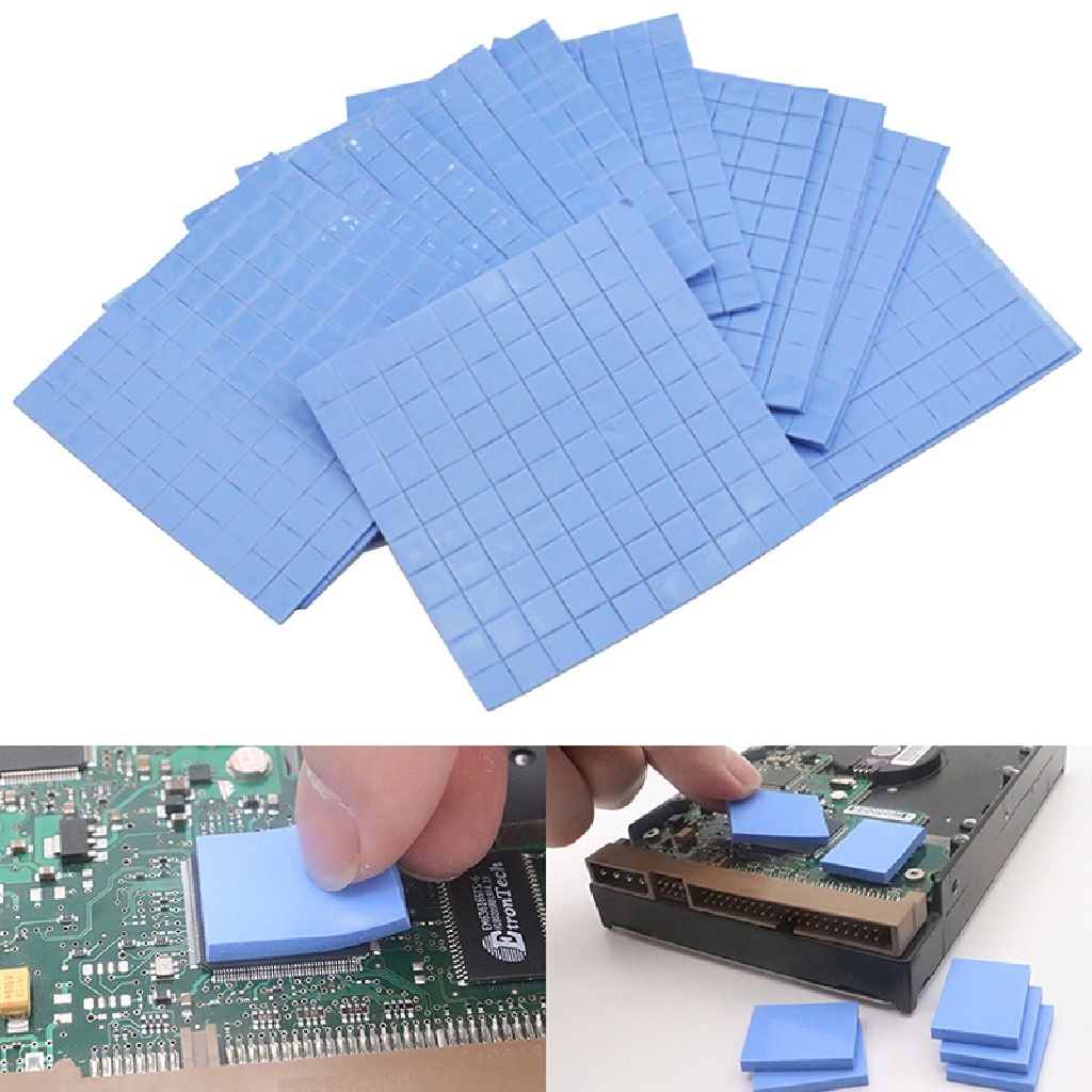 Silicone Thermal Pad for Computer/Laptop/CPU/GPU/Chipset/IC,... (100 x ...