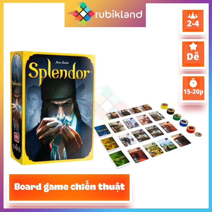 [Premium] Splendor Board Game Set Unique Hard Plastic Chips Strategy ...