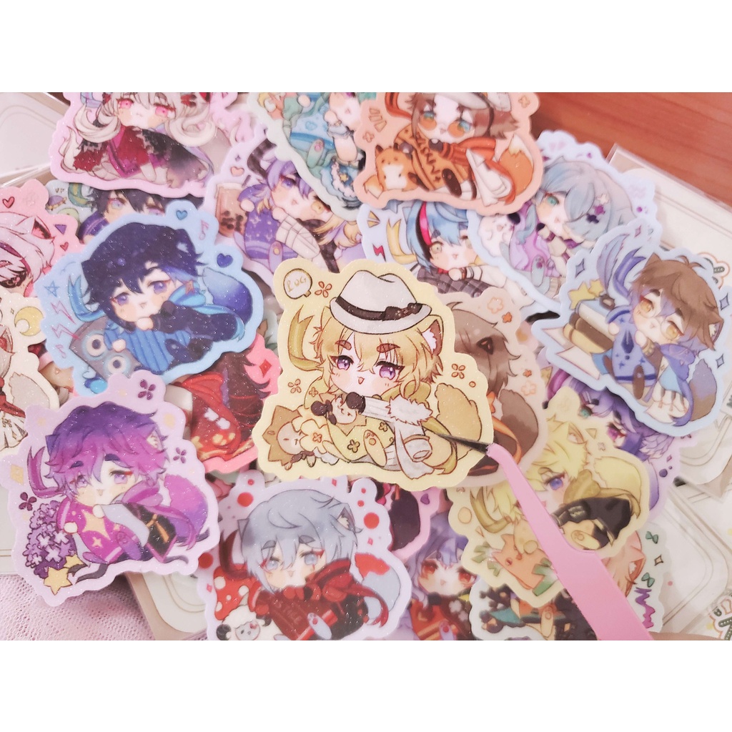 Gacha glitter sticker Nijisanji EN 26 char | Shopee Malaysia