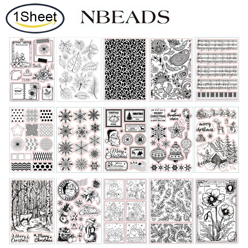 1Sheet Silicone Clear Stamps Vintage Flower Frame Sunflower Clear ...
