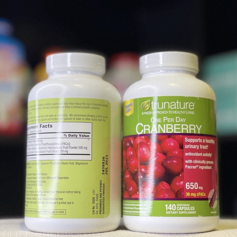 OXY Trunature Cranberry Urinary Tract Inflammatory Oral Tablets 650mg