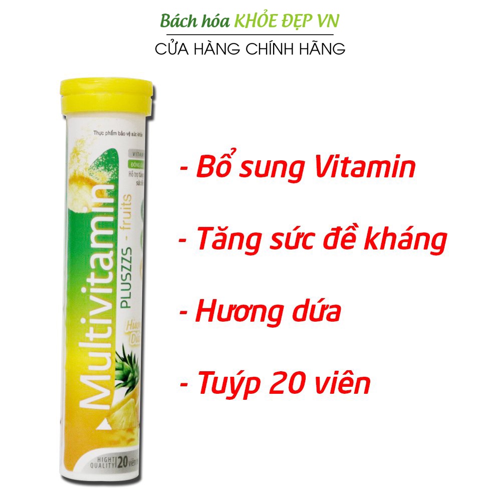Pineapple Effervescent Tablets Supplement Vitamins And Minerals