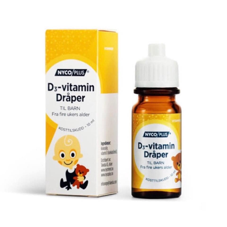 Nycoplus Norway Drops Vitamin D3 For Babies From 1 Week Old 10 ml