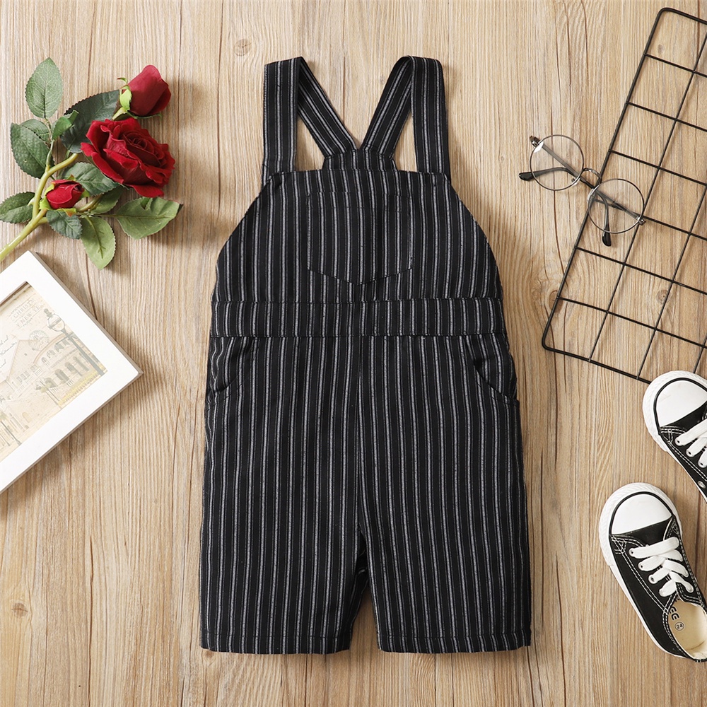 16Years Kids Baju Baby Boy Girl Jumpsuit Striped Strap Jumpsuit