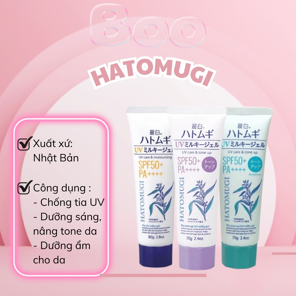 Hatomugi SPF50 + PA + + + + Moisturizing And Brightening Sunscreen ...