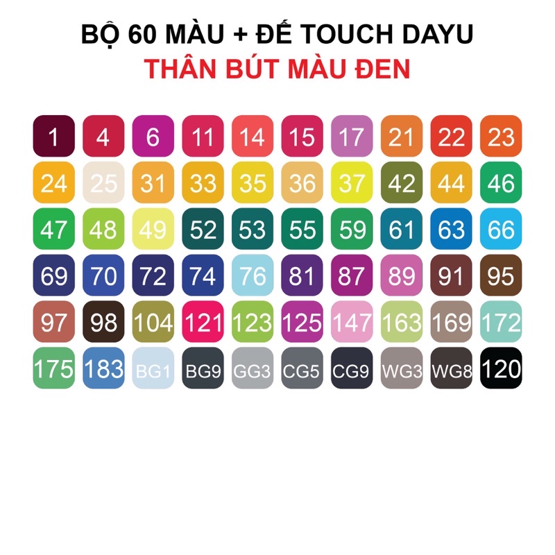 [DaVinci] Marker Touch Raven Touch dayu 24 / 36 / 60 / 80 Marker For ...