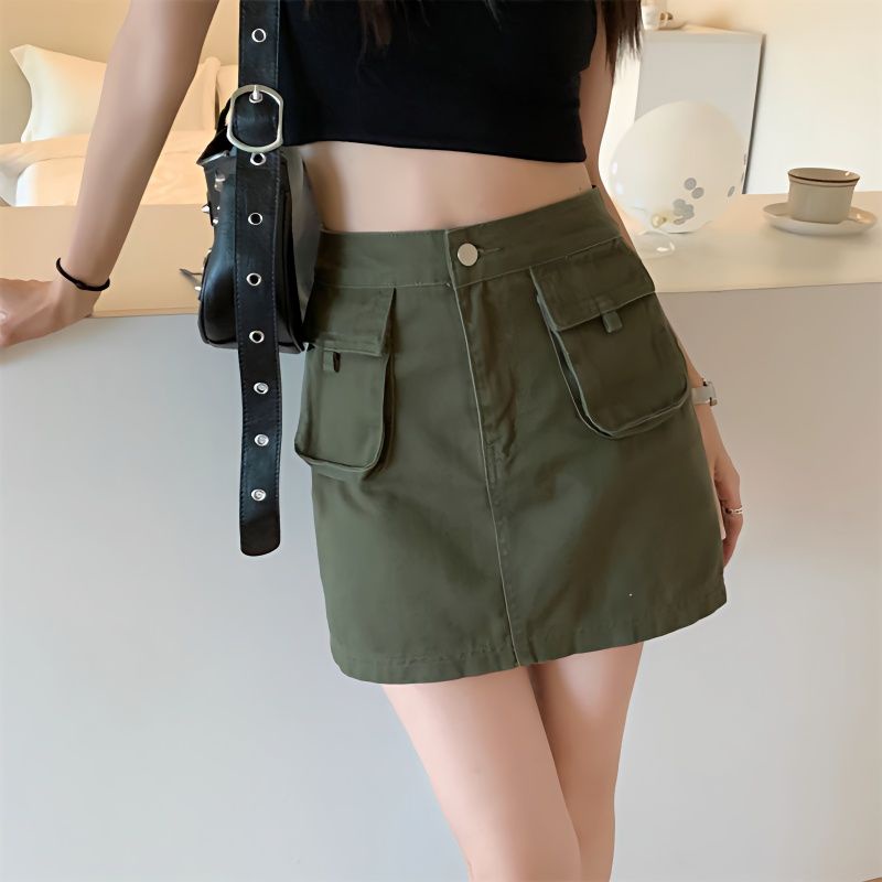 Overall hotsell skirt green