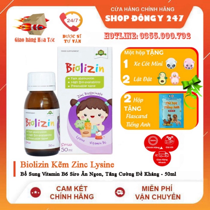 Zinc For Babies, Biolizin Organic Zinc 50ml Peach Syrup, Lysine B6