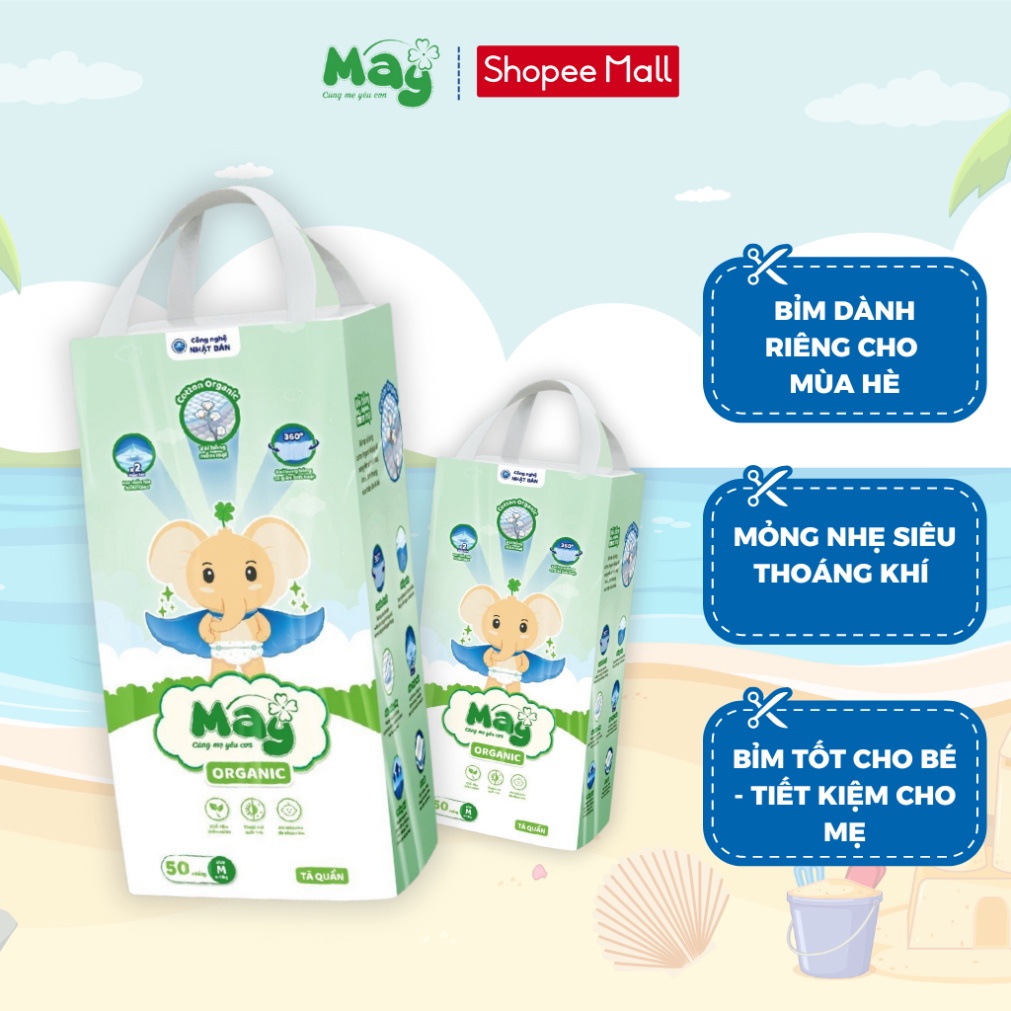 Organic Rattan Diapers Vietnam Size M (New Model 2023 Improved) Ultra