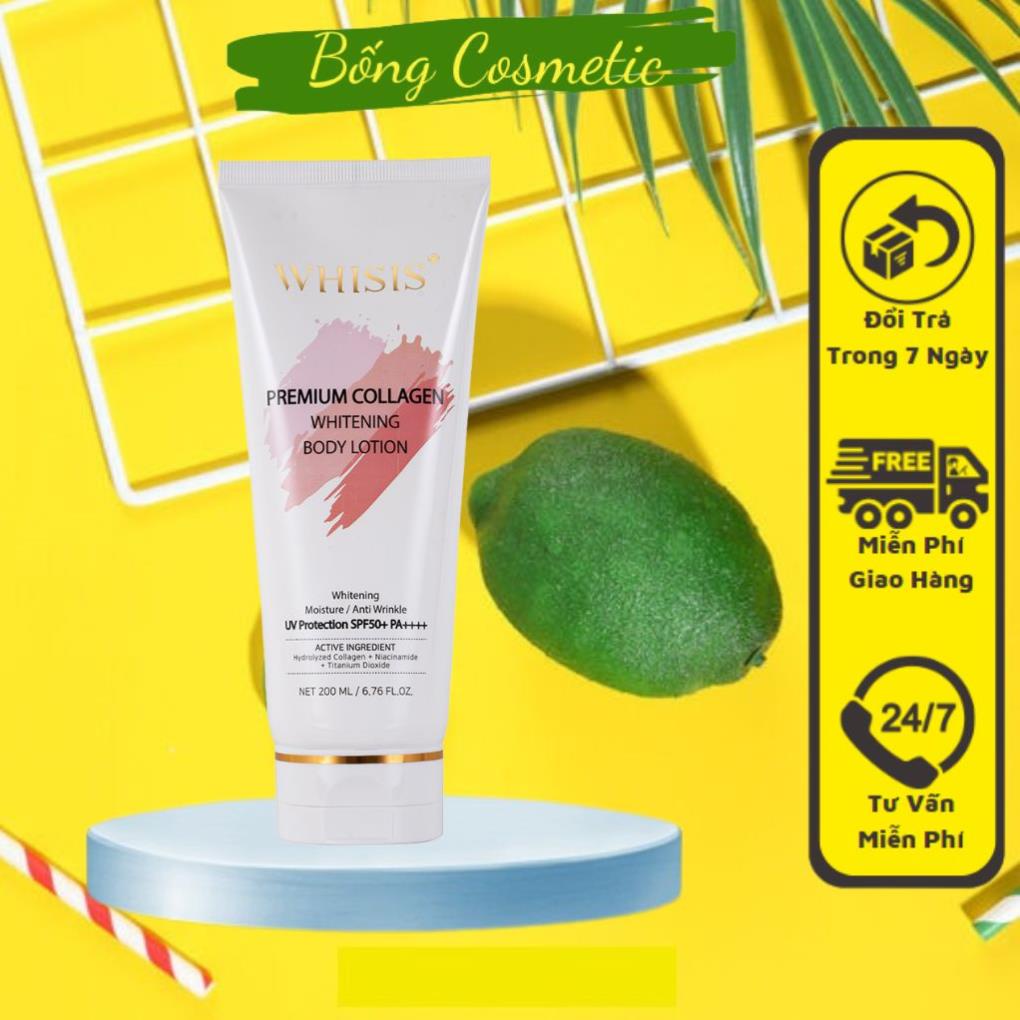 Whisis Whitening Body Lotion Sunscreen Lift Tone 200ml Shopee Malaysia