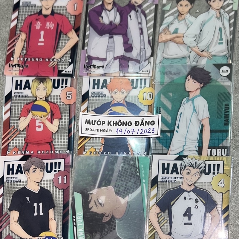 [HQ Available - P08] HAIKYUU clear card dignity muopkhongdang | Shopee ...