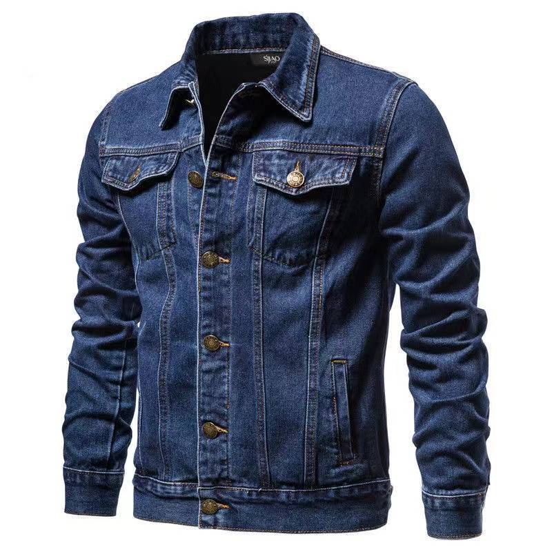 Ready Stock jaket lelaki motorcycle Jekat British style denim jacket men s fall winter 2022 new Korean version slim jacket plus size denim clothes