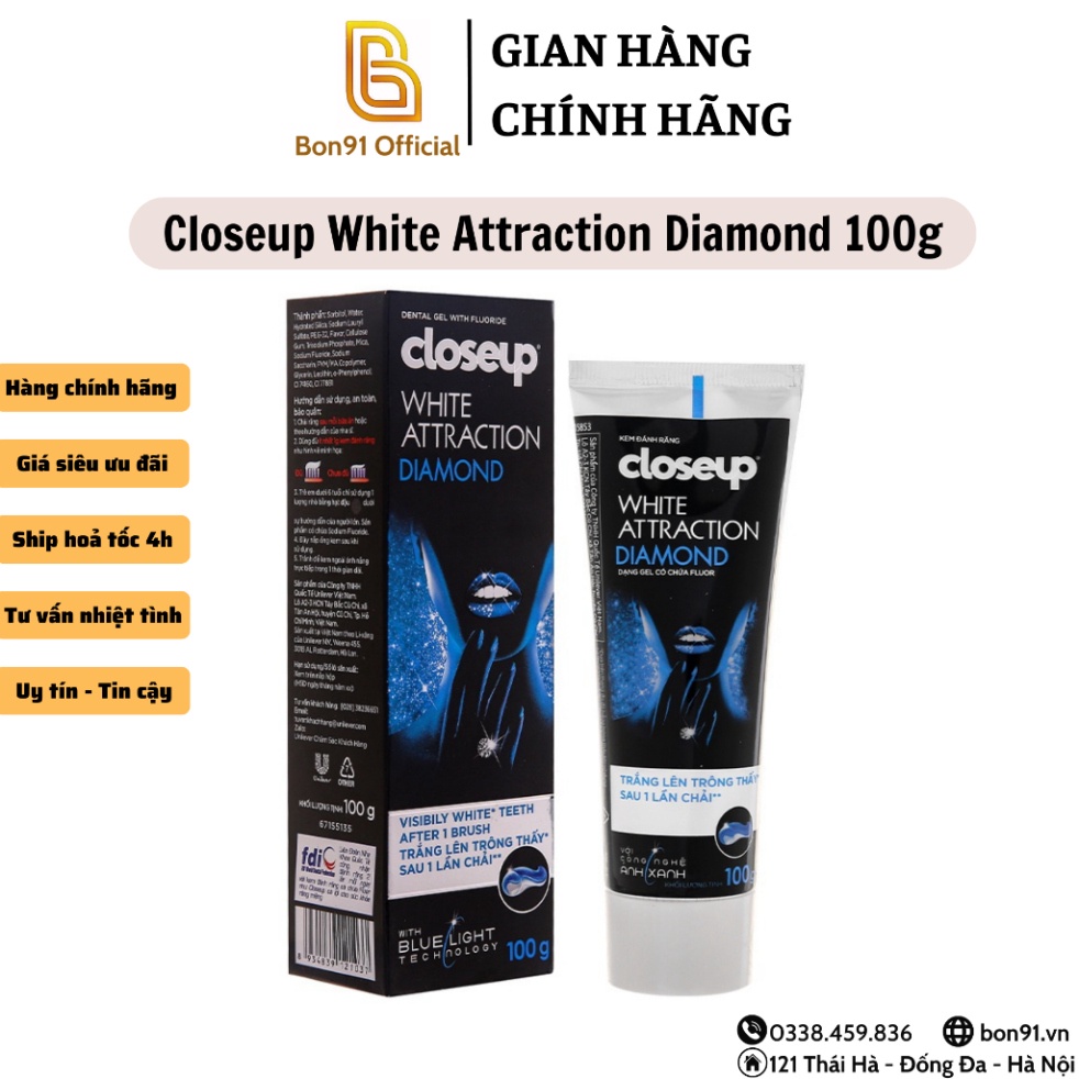 Closeup White Attraction Diamond Toothpaste 100g Shopee Malaysia 1515