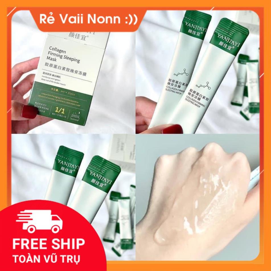 Box Of 20 Packs Of yanjiayi khomypham1kTDTN collagen Sleeping Masks