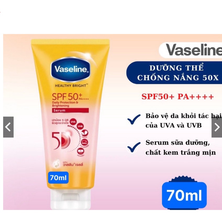 Vaseline Body Lotion SPF 50 + | Shopee Malaysia