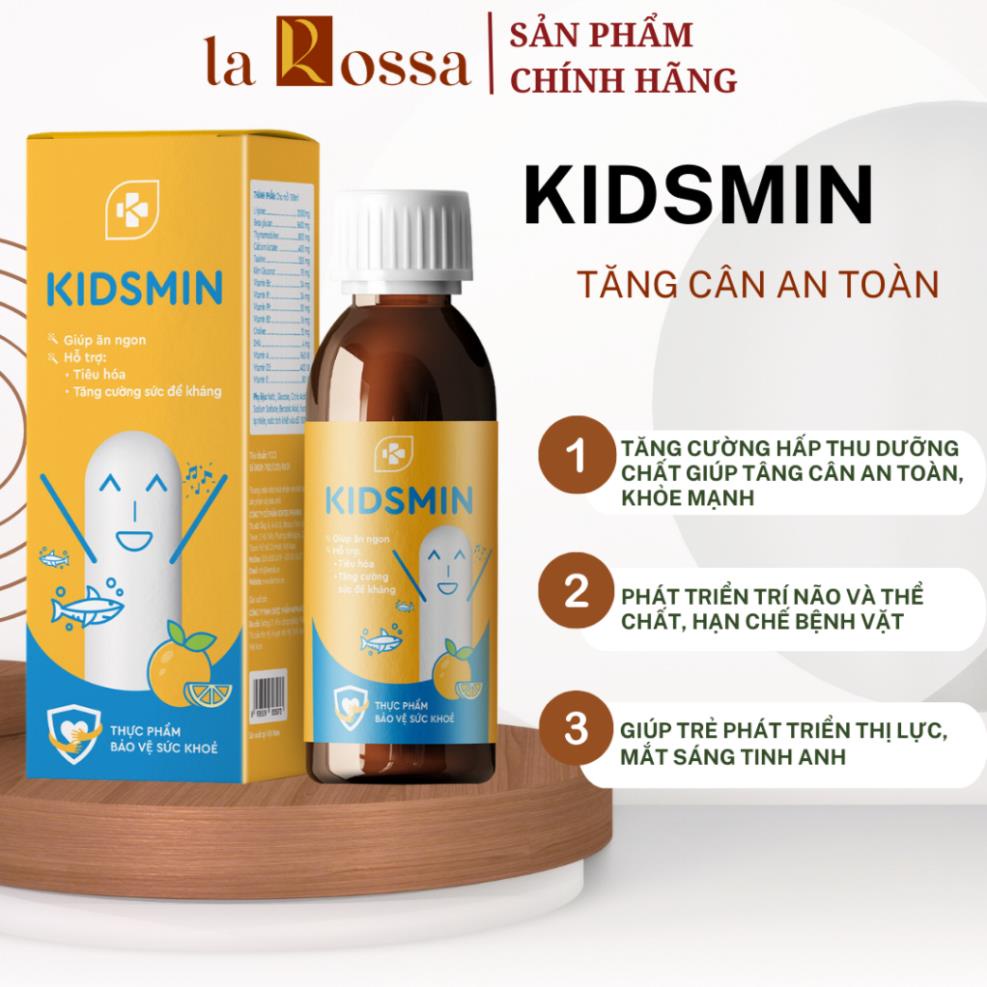 Kidsmin Syrup Helps Babies Eat Delicious Weight Gain Safely, Increase