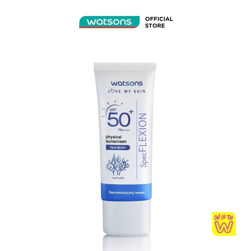 Watsons Physical Sunscreen Face Serum SPF50+ Pa++ 30ml Shopee Malaysia