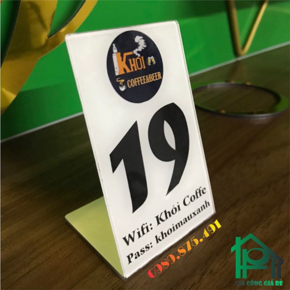 UV printed desk number card, L-shaped desk number card | Shopee Malaysia