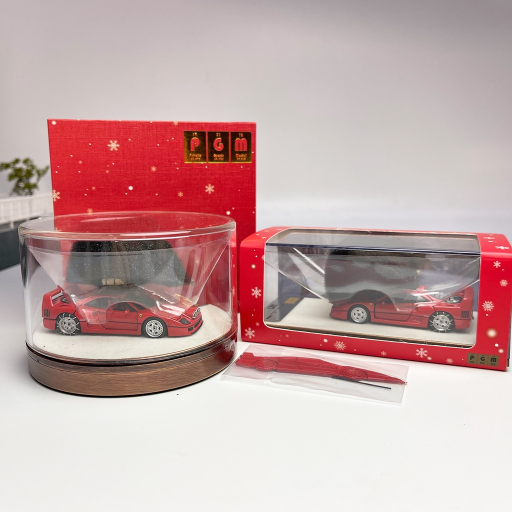 Pgm Limited Edition 1: 64 Alloy Full Door Ferrari F40 Christmas