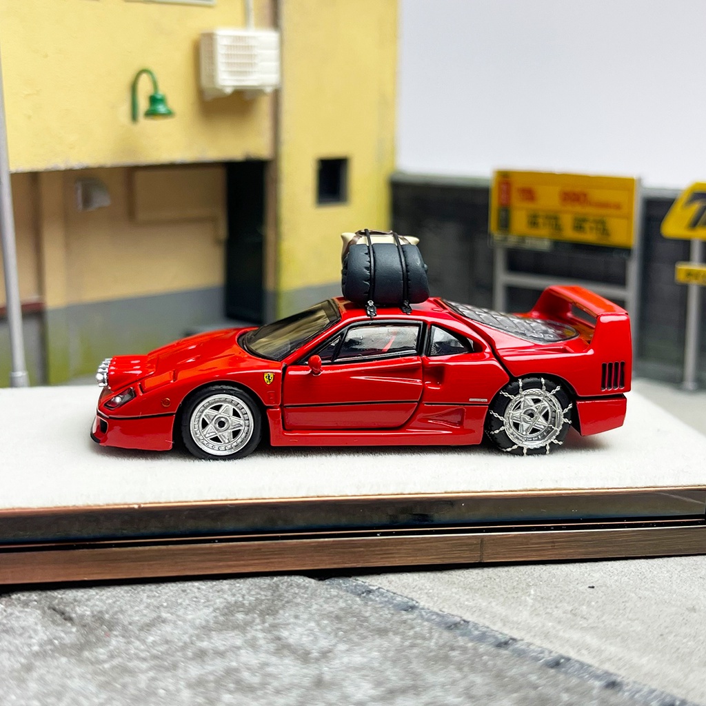 Pgm Limited Edition 1: 64 Alloy Full Door Ferrari F40 Christmas