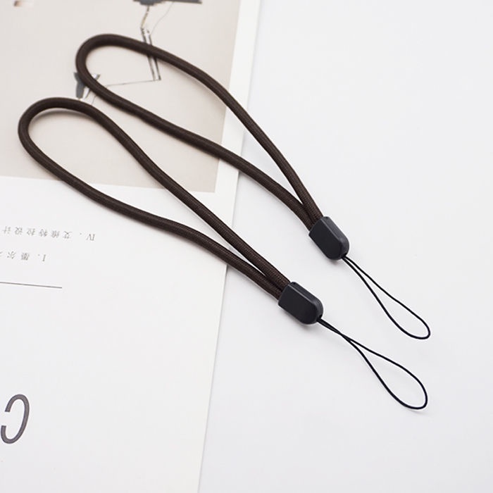 Black Smooth Nylon Mobile Phone Hanging Strap Handle with Camera USB ...