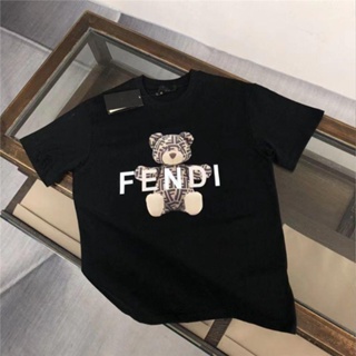 Fendi Earth T-shirt in Black for Men