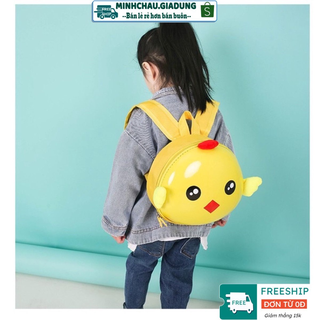 Egg backpack Kindergarten backpack Kindergarten with cute plastic lid