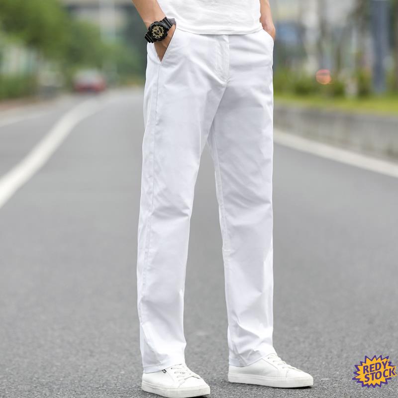 【High Quality】 Straight Elastic Office seluar slack lelaki White men's