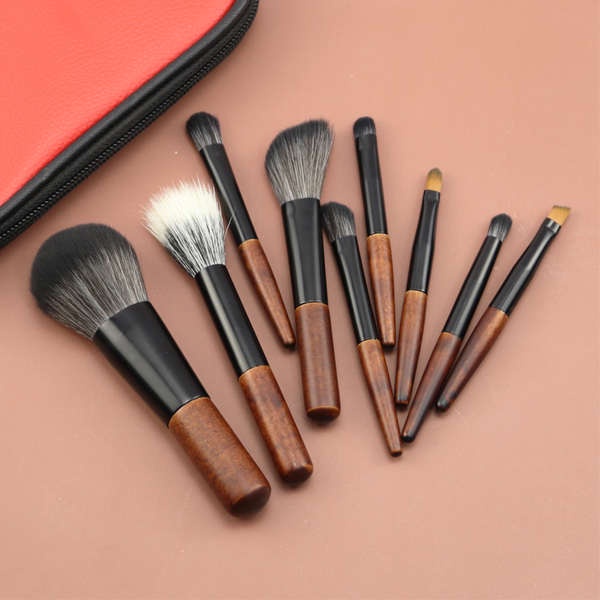 Travel Makeup Brush 9 Set Berus Solek Mini Berus Warna Titik Bulu Mudah Alih Berus Bayangan Mata 3467