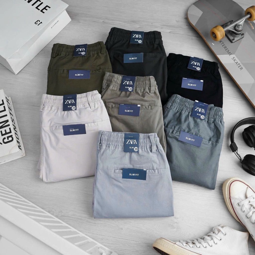 Khaki Push Up Jogger Pants main image 1