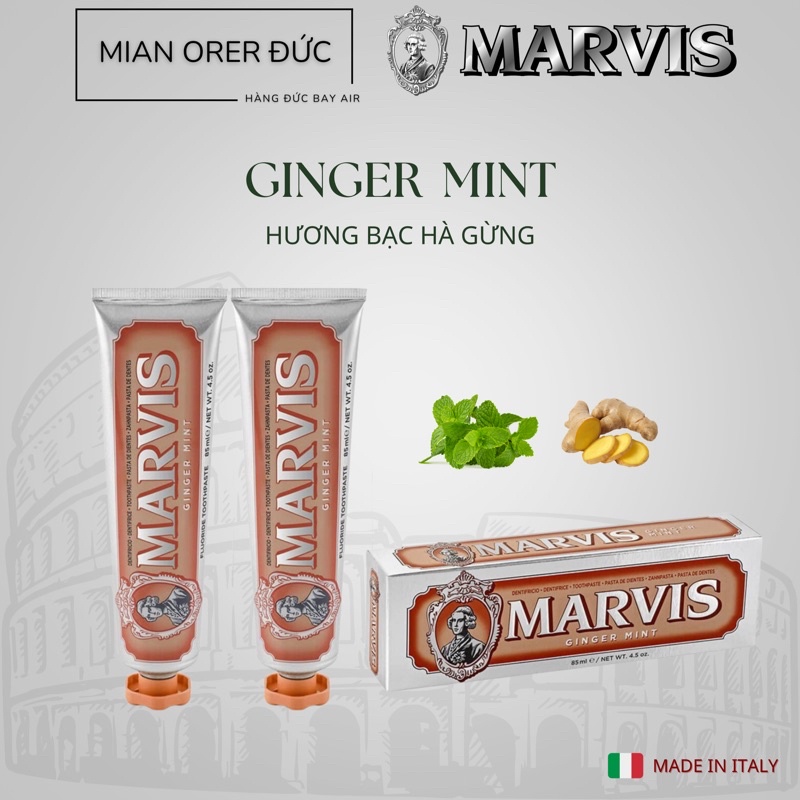 Marvis Ginger Mint Toothpaste 85ml Ginger Mint made in Italy Shopee Malaysia