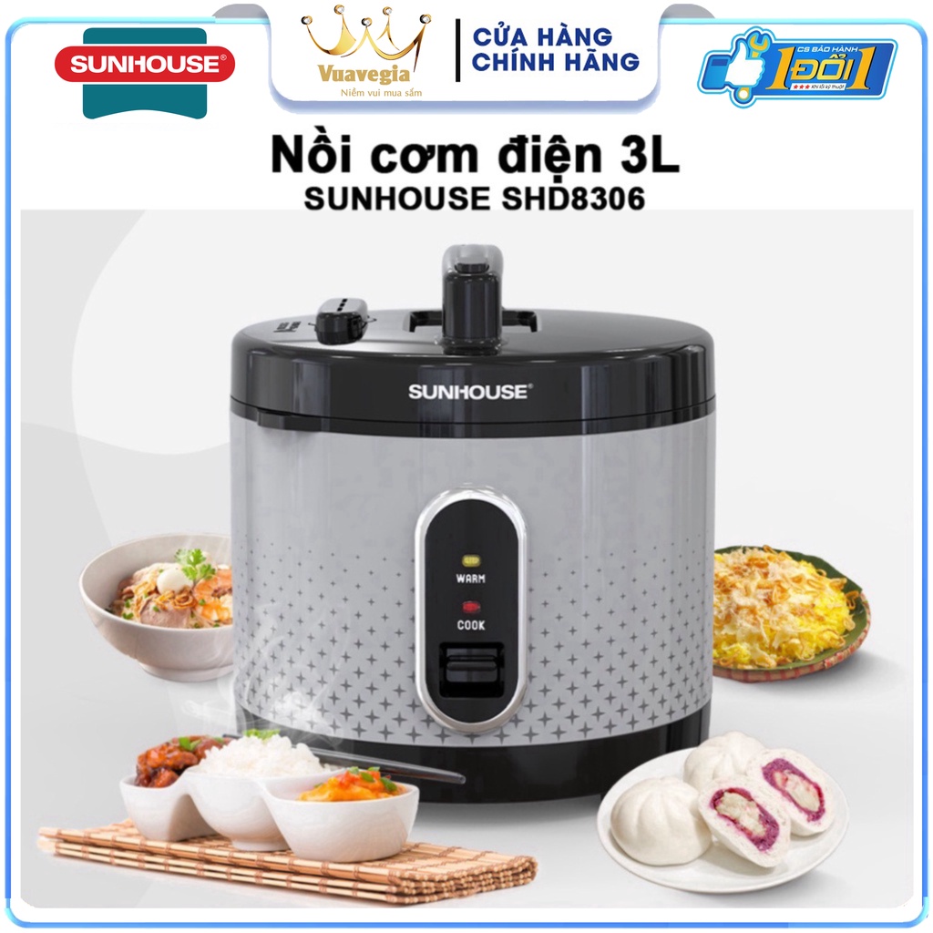 SUNHOUSE SHD8306 3L Rice Cooker - Genuine Product | Shopee Malaysia