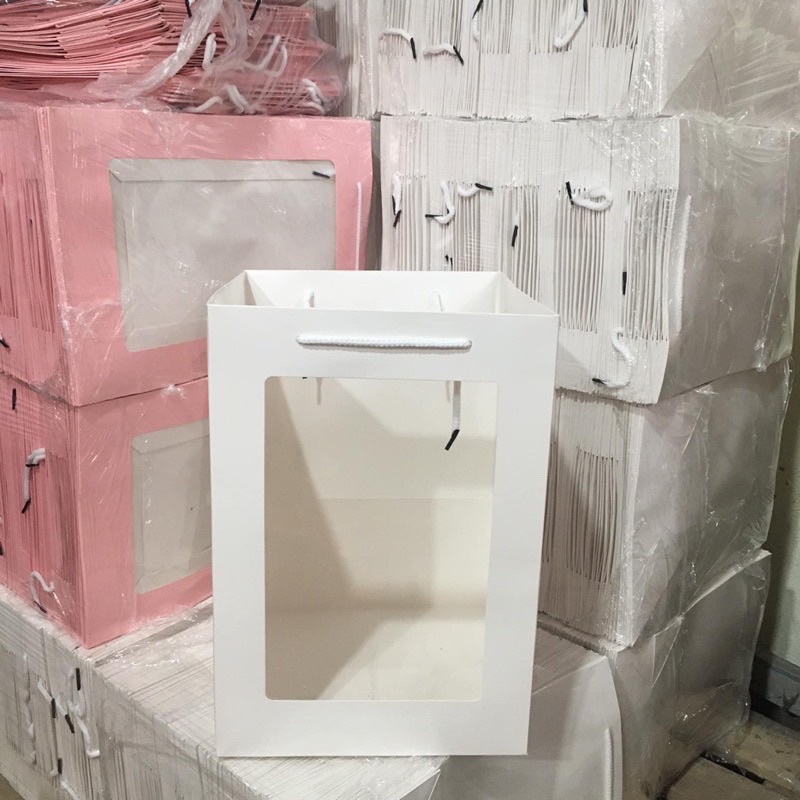 Glass Box Paper Bag with Led Light, Card - Gift Bag | Shopee Malaysia