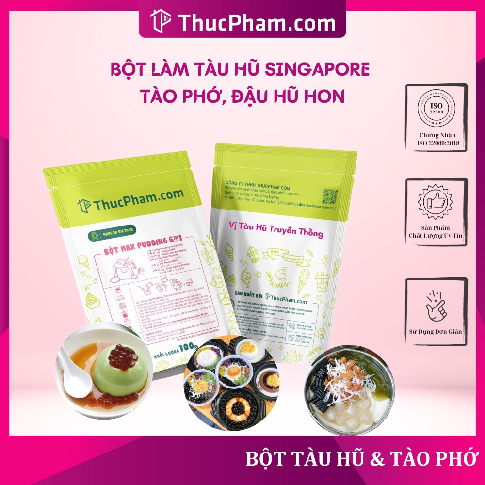 100g Tofu Powder Made Into 1.2KG Singapore Tofu / Soya Pudding